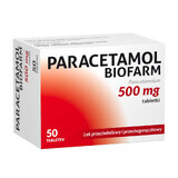 Paracetamolo Biofarm 500 mg, 50 compresse