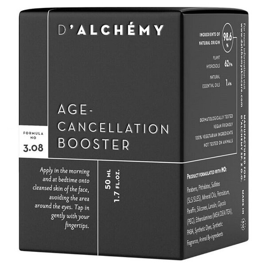 D'Alchemy, lozione anti-età per pelle grassa e mista, 50 ml