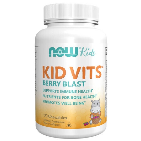 Now Foods Kid Vits Berry Flavor 120 Chewable Tablets