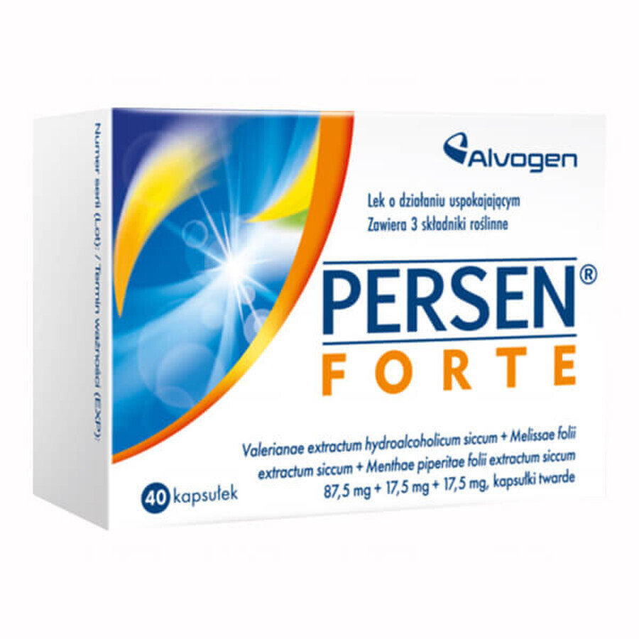 Persen forte 87,5 mg + 17,5 mg + 17,5 mg, 40 Kapseln