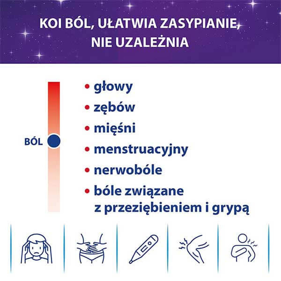 Apap Night 500 mg + 25 mg, 12 filmomhulde tabletten