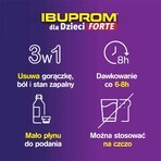 Ibuprom for Children Forte 200 mg/ 5 ml, sospensione orale, a partire da 3 mesi di età, gusto fragola, 150 ml