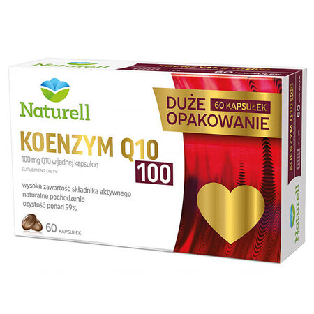 Naturell, Coenzima Q-10 100 mg, 60 capsule