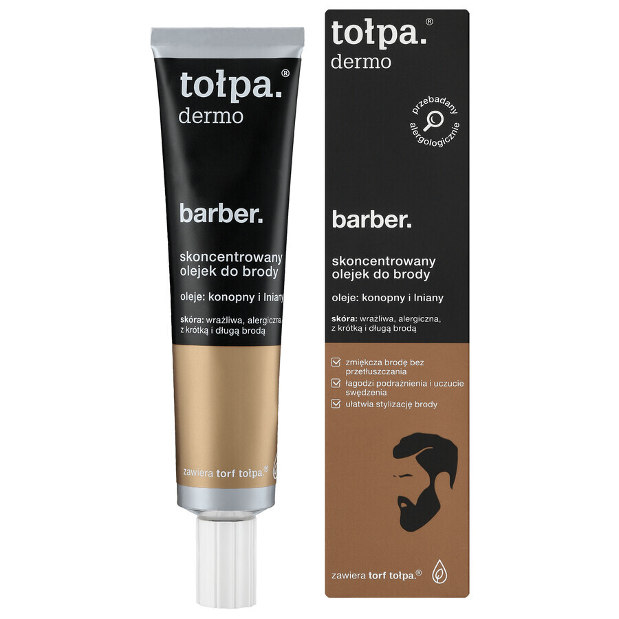 Tolpa Dermo Barber, olio concentrato per barba, 40 ml