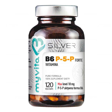 MyVita Silver, Vitamin B6 P-5 Forte, 120 capsules