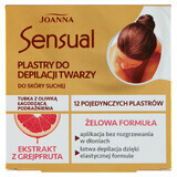 Joanna Sensual Facial Hair Removal Gel Patches Grapefruit 12 Pack