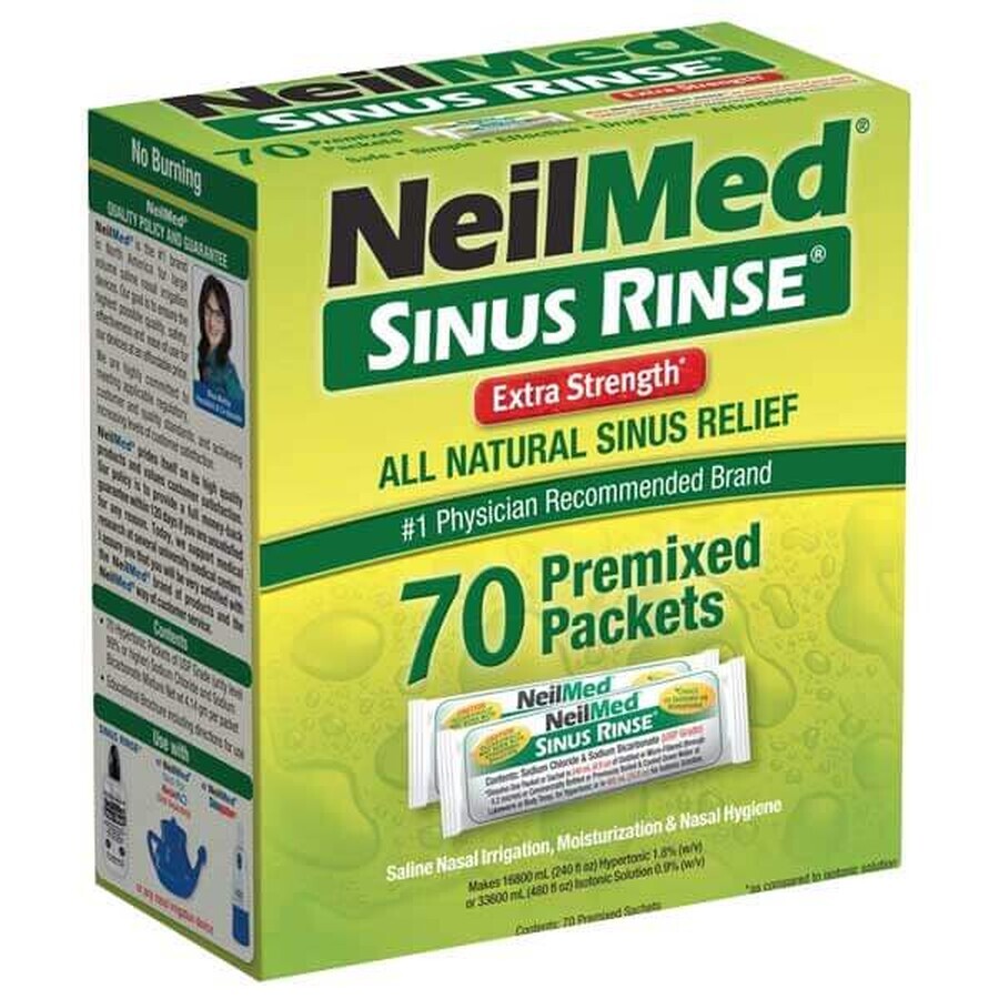 SINUS RINSE Extra Strength, Ergänzungsset, 70 Beutel