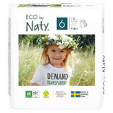 Eco By Naty, pannolini taglia 6, da 16 kg, 18 pz.