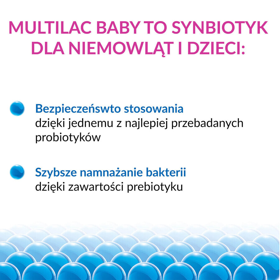 Multilac Baby Synbiotic, gocce per bambini a partire da 2 mesi, 2 x 5 ml