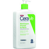 CeraVe, emulsione idratante con ceramidi per il lavaggio, pelle normale e secca, 1000 ml