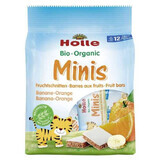 Holle Minis Bio, mini barritas, plátano-naranja, después de 12 meses, 100 g