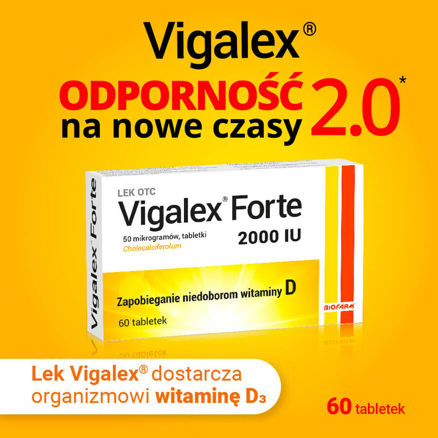 Vigalex Forte 2000 UI, 60 compresse