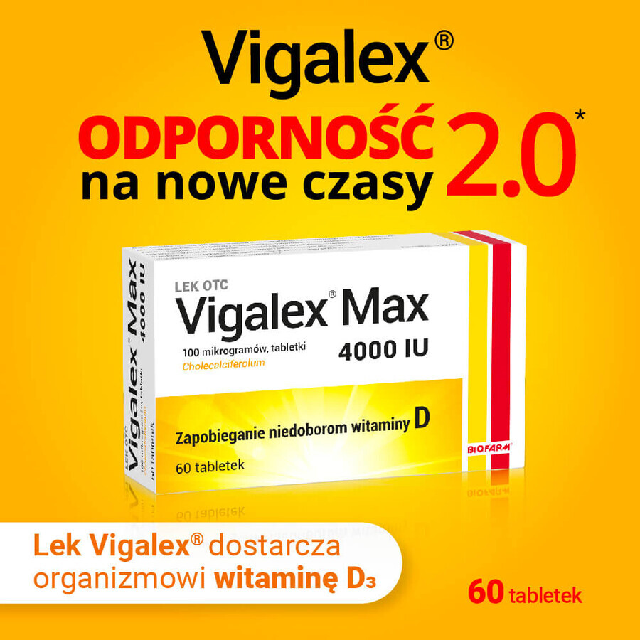 Vigalex Max 4000 UI, 60 compresse