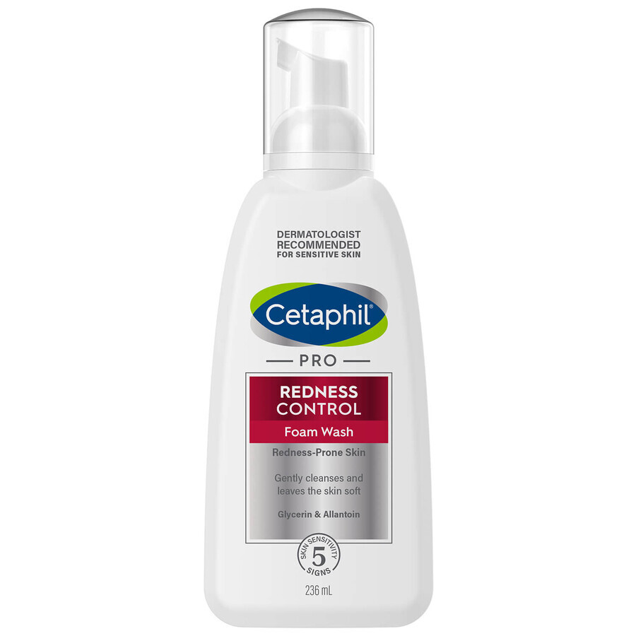 Cetaphil Pro Redness Control, schiuma detergente per il viso, pelle sensibile, 236 ml