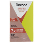 Rexona Maximum Protection, antitraspirante in stick cremoso, Stress Control, 45 ml