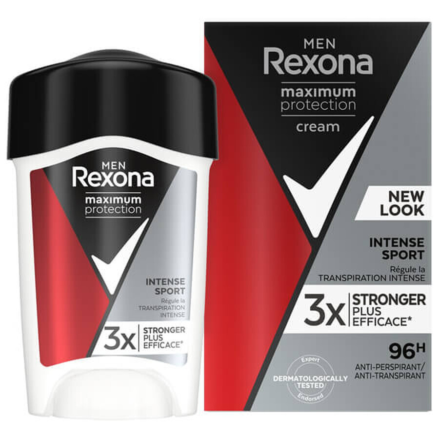 Rexona Men Maximum Protection, stick antitraspirante in crema, Intense Sport, 45 ml