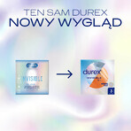 Durex Invisible XL, prezervative mărite extra-subțiri, 3 bucăți