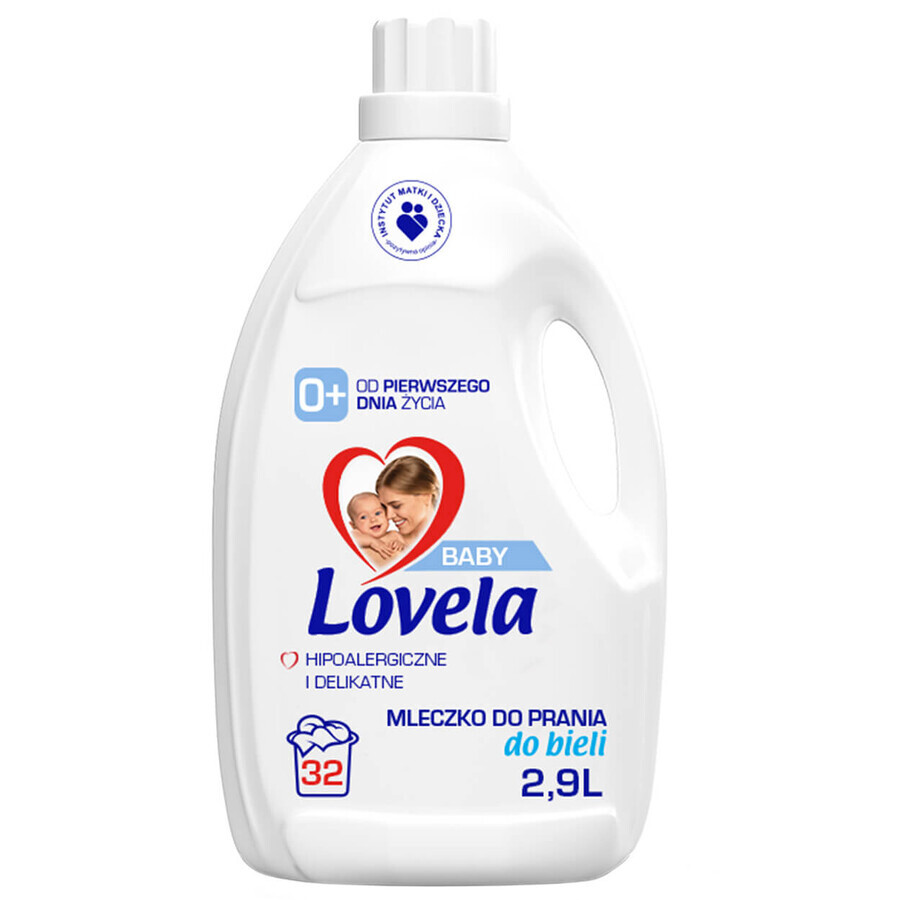 Lovela Baby, latte di lavaggio ipoallergenico, bianco, 2,9L