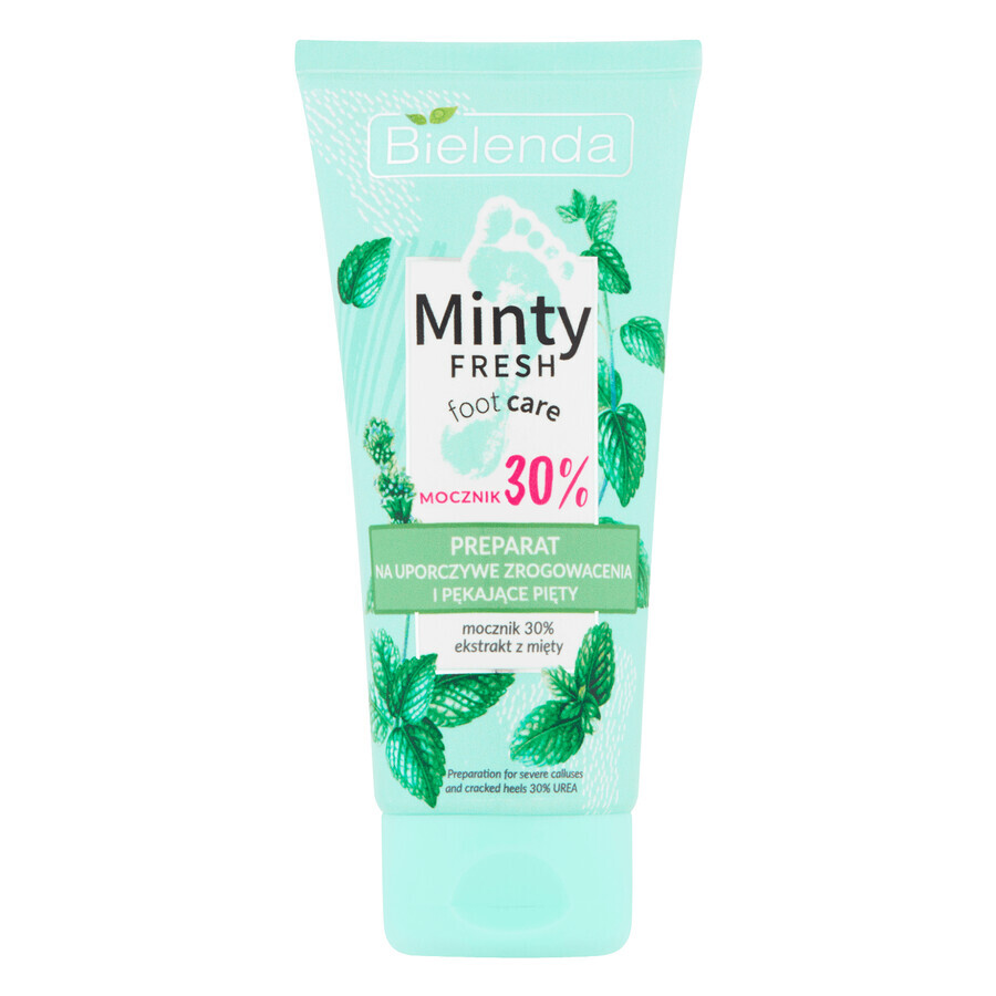 Bielenda Minty Fresh, Trattamento per i piedi, preparato per cheratosi e talloni screpolati, 75 ml