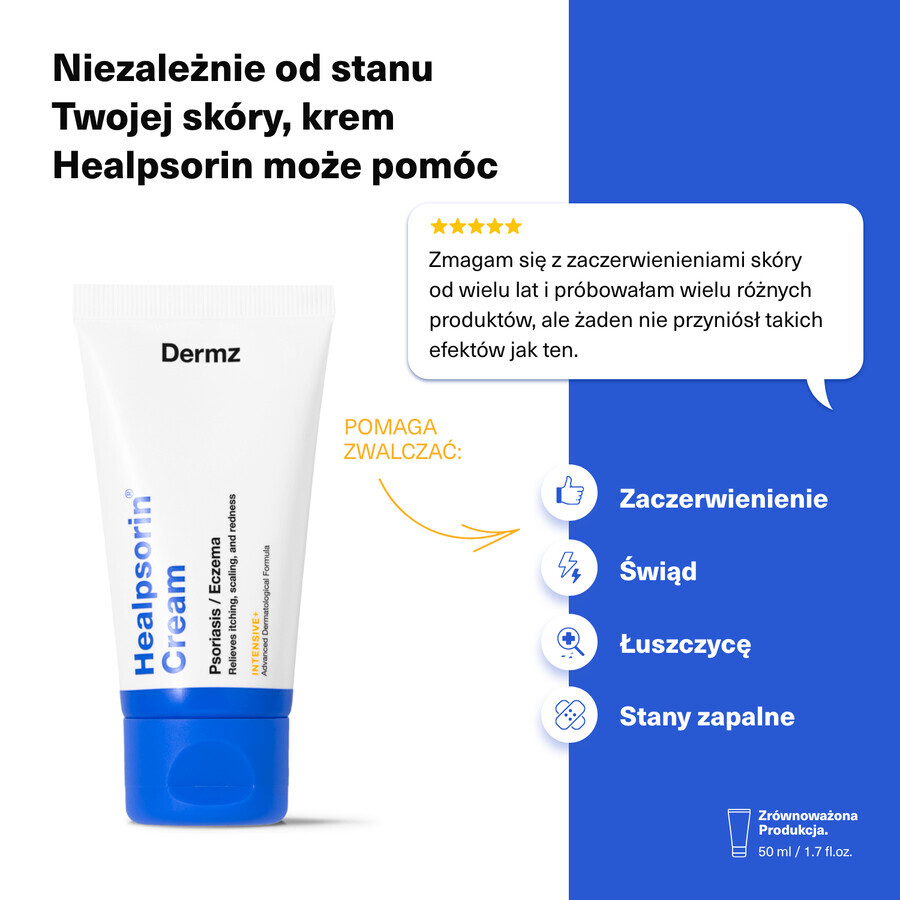 Healpsorin, crema per psoriasi ed eczemi, 50 ml