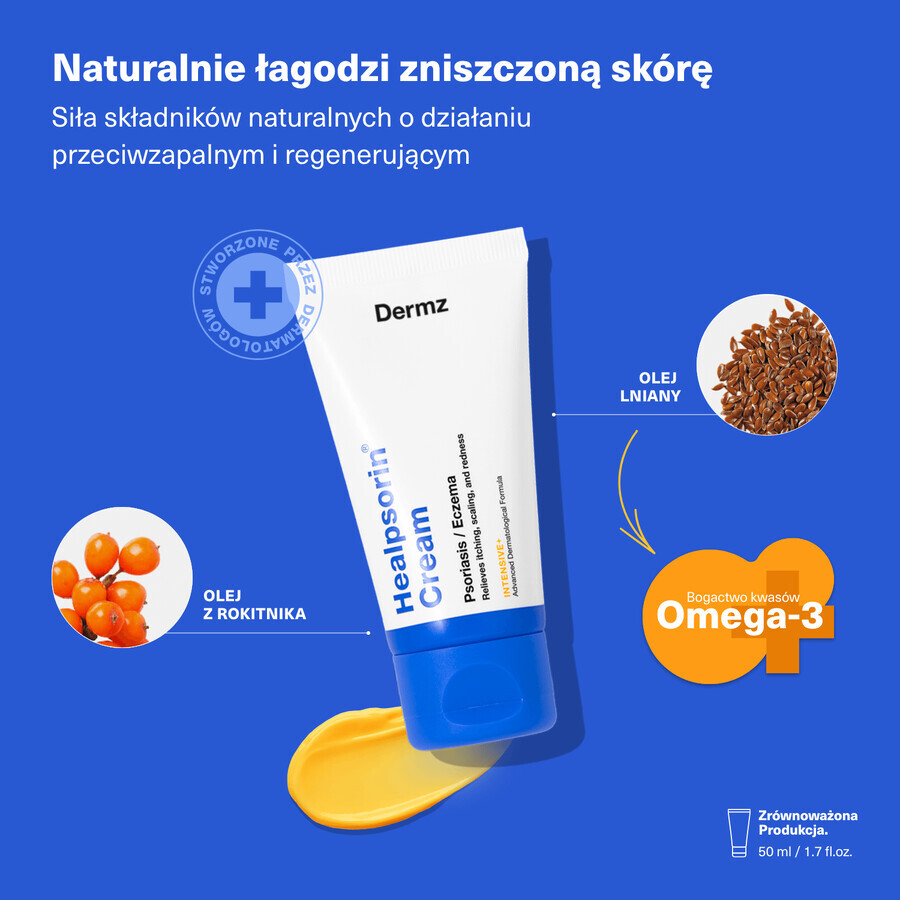 Healpsorin, crema per psoriasi ed eczemi, 50 ml