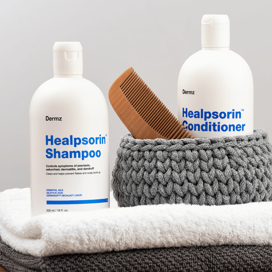 Healpsorin, shampoo per la cura del cuoio capelluto con lesioni psoriasiche, 500 ml