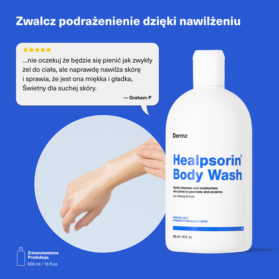 Healpsorin, gel lavante per la pelle psoriasica, 500 ml