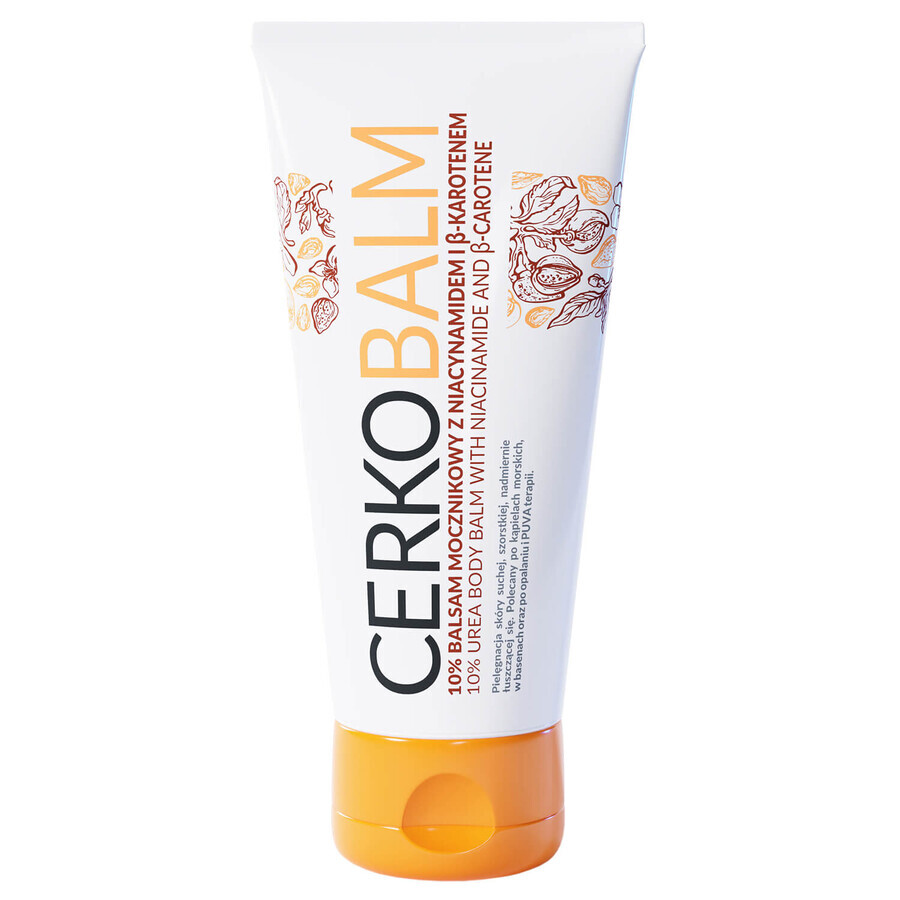 Cerkobalm, lozione al 10% di urea con niacinamide e betacarotene, pelle secca, 200 ml