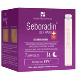 Seboradin Capelli Grassi, trattamento rinforzante e rigenerante per capelli, 5,5 ml x 7 fiale