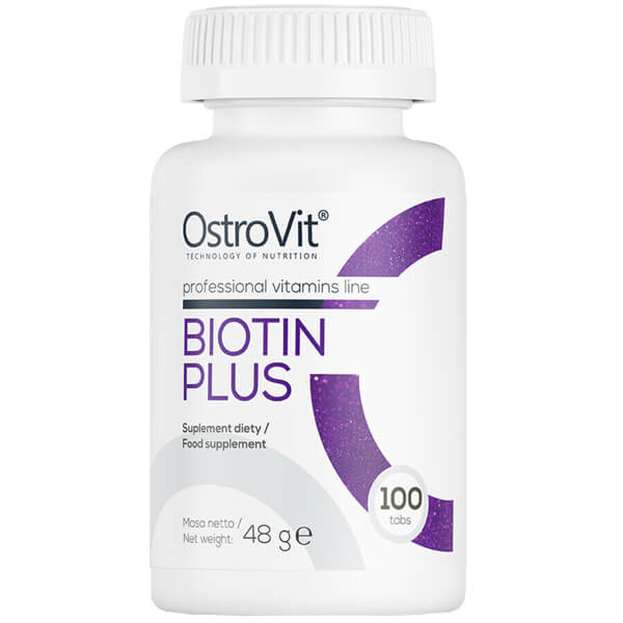 OstroVit Biotin Plus, 100 compresse