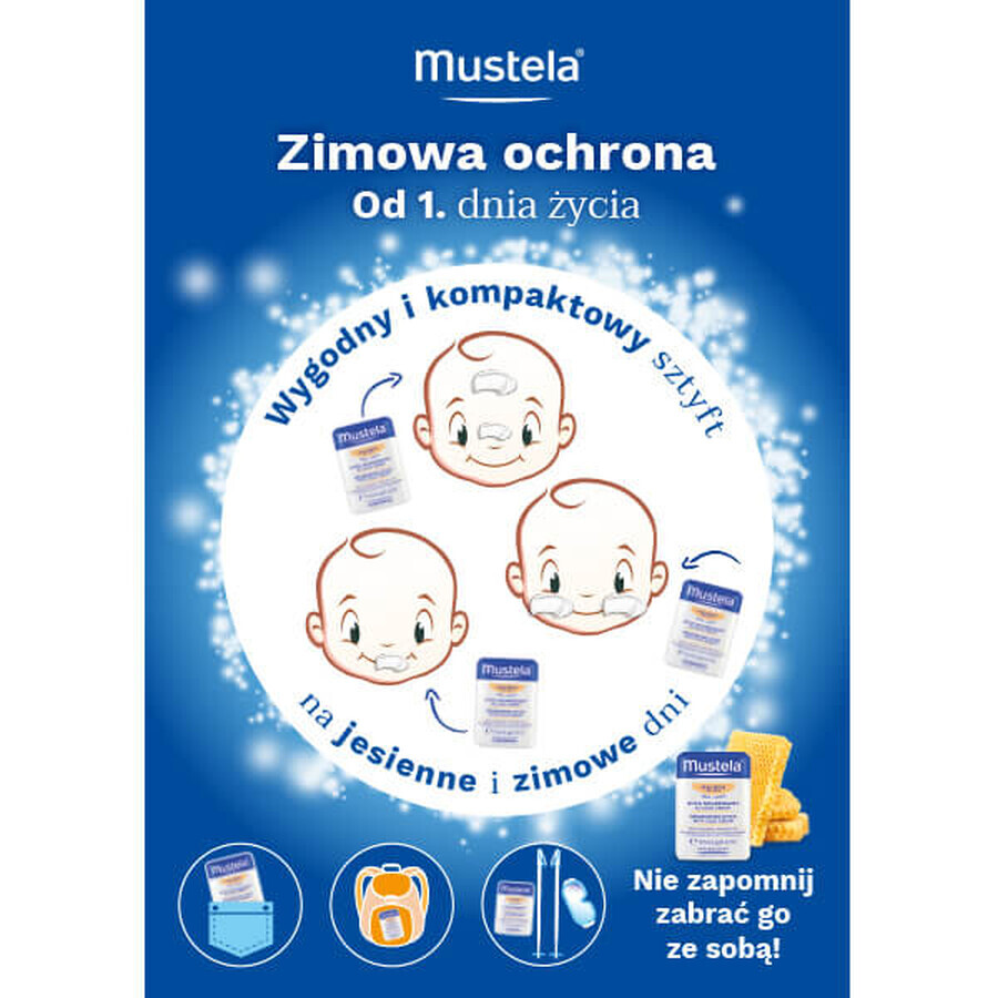 Mustela Bebe Enfant, stick protettivo con crema fredda, dalla nascita, 9,2 g