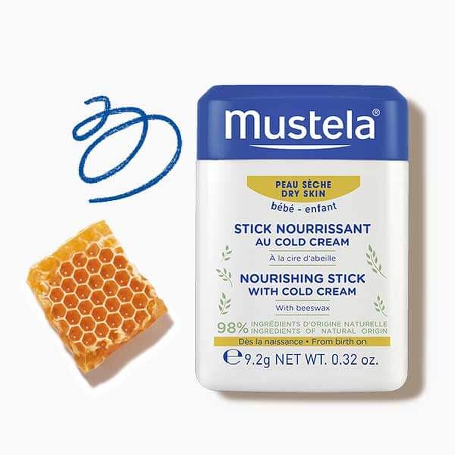 Mustela Bebe Enfant, stick protettivo con crema fredda, dalla nascita, 9,2 g