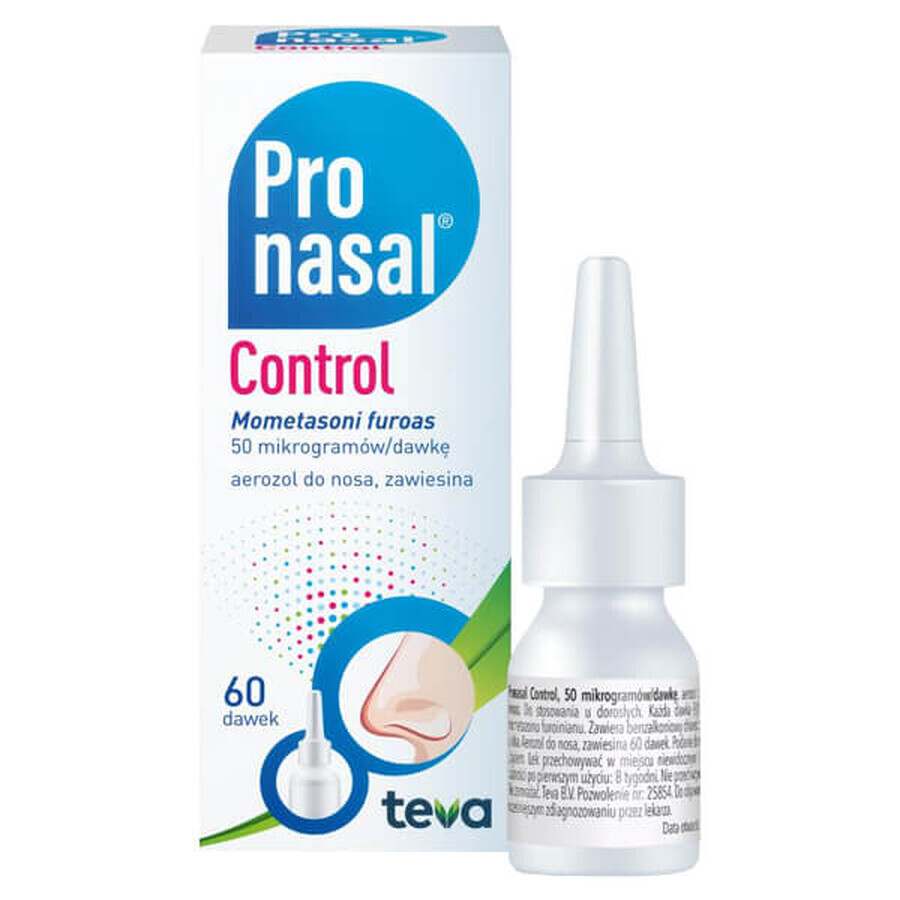 Pronasal Control 50 µg/dose, spray nasale, sospensione 60 dosi