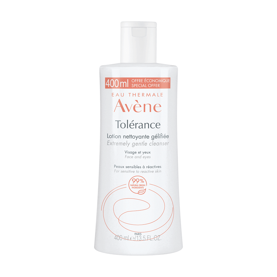 Avene Tolerance - Lozione Detergente in Gel Struccante Viso Occhi Labbra, 400ml