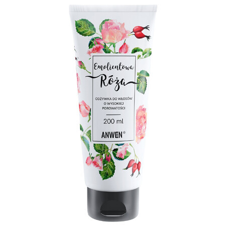 Anwen Emollient Rose, balsamo per capelli altamente porosi, 200 ml