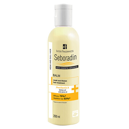 Balsamo per capelli stanchi e senza vita con cherosene cosmetico Seboradin, 200 ml, Lara