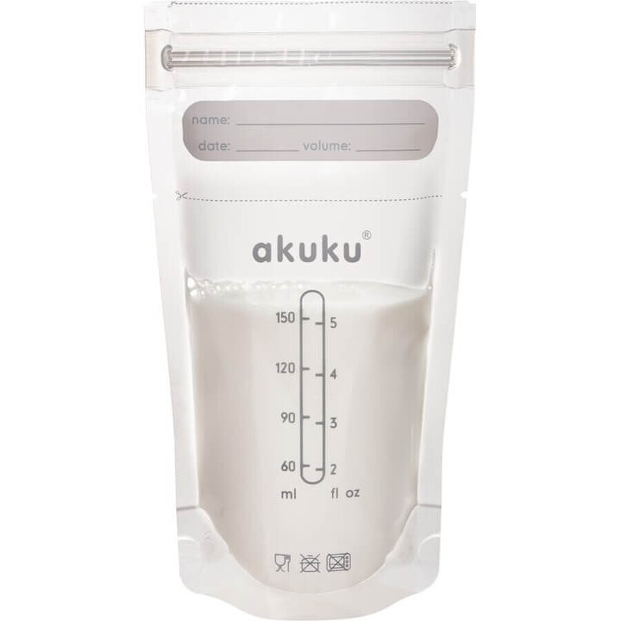 AKUKU, sterile bags for storing breast milk, A0011, 30 units