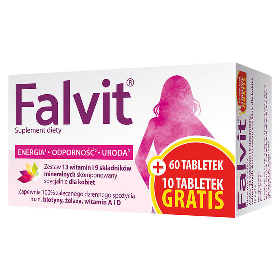 Falvit, 60 Tabletten + 10 Tabletten gratis