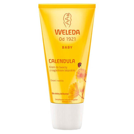 Weleda Calendula, crema viso alla calendula, pelle sensibile, 50 ml