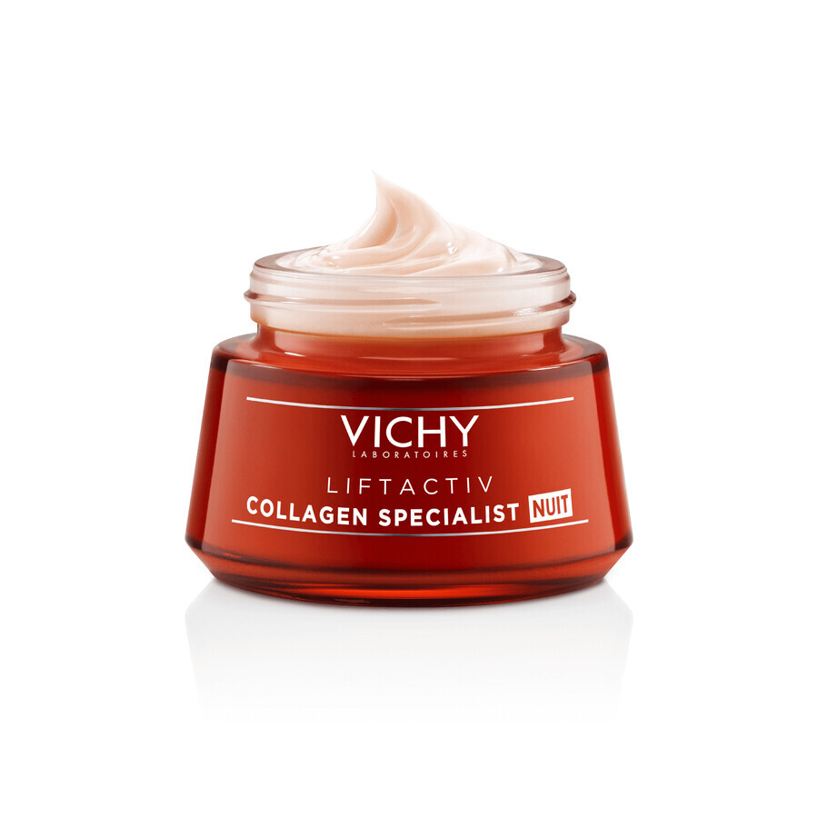 Vichy Liftactiv Collagen Specialist, crema notte anti-età, 50 ml