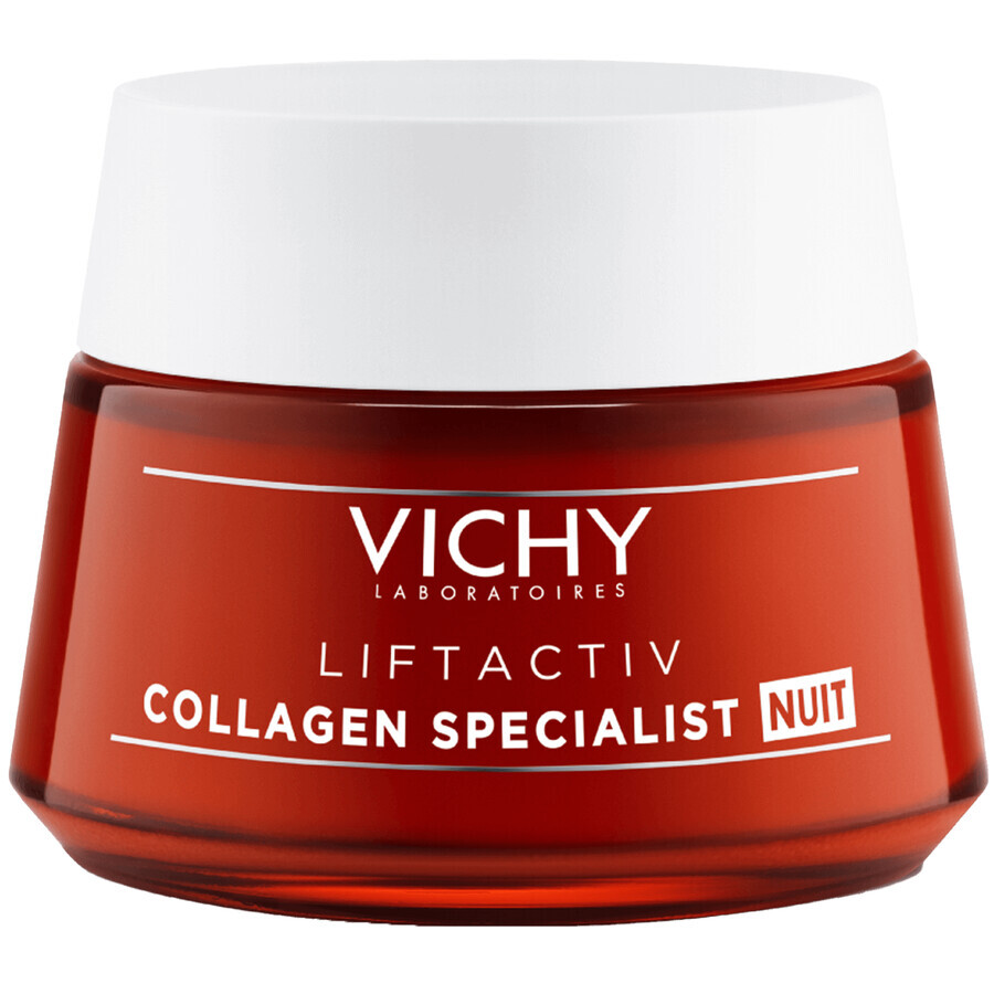 Vichy Liftactiv Collagen Specialist, crema notte anti-età, 50 ml