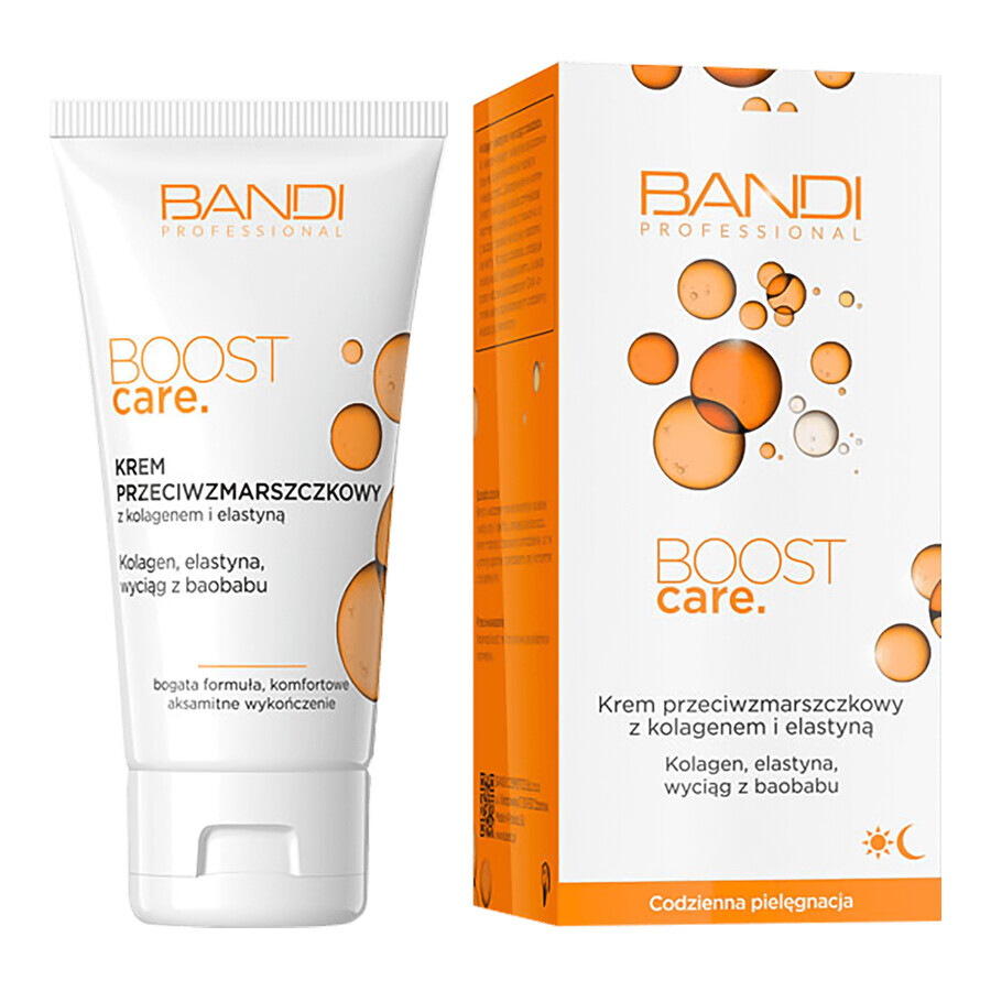 Bandi Boost Care, crème anti-rides au collagène et à l'élastine, 50 ml 