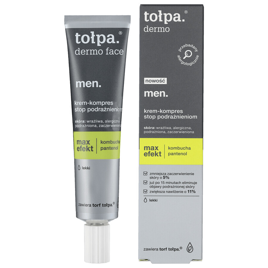 Tolpa Dermo Men Max Efekt, Crema Stop Irritazione, 40 ml