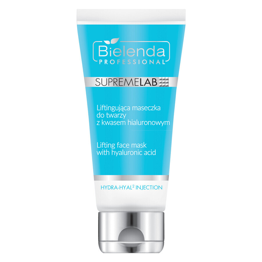 Bielenda Professional SupremeLAB Hydra-Hyal2, maschera viso liftante con acido ialuronico, 70 ml