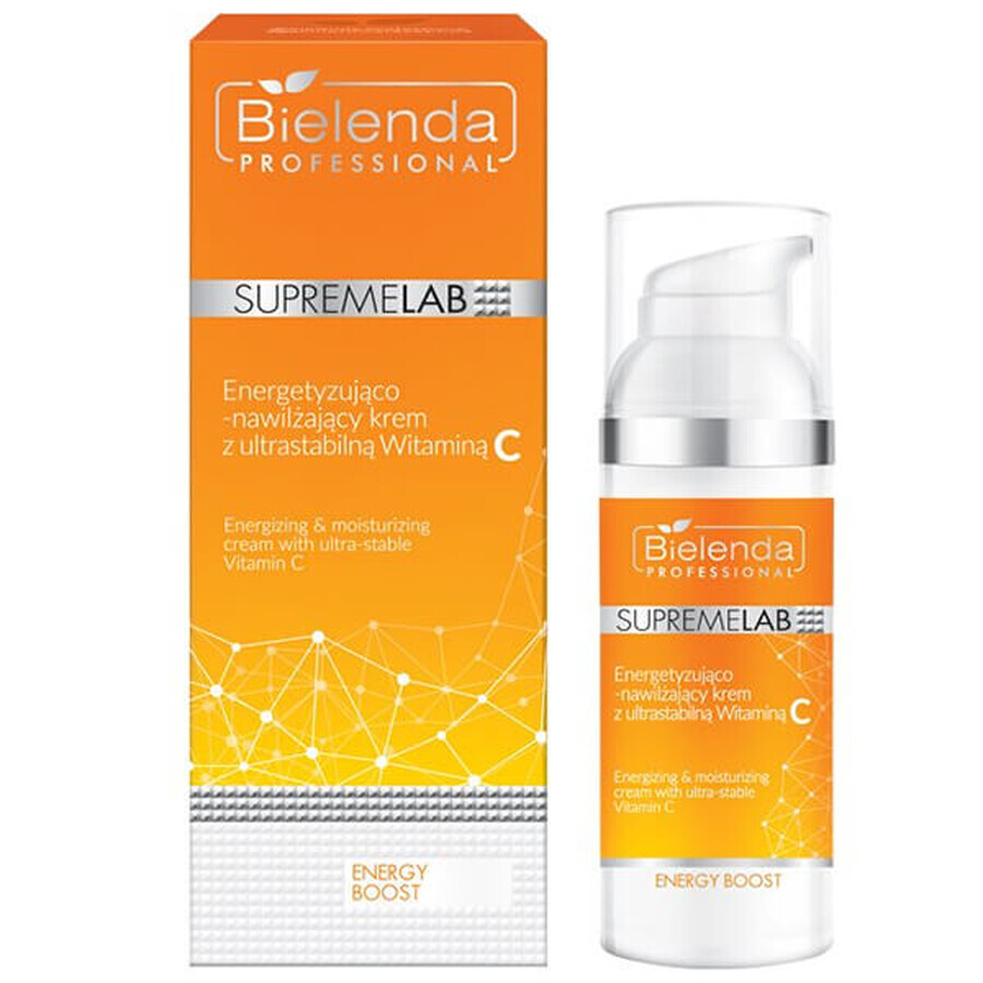 Bielenda Professional SupremeLAB Energy Boost, energiespendende und feuchtigkeitsspendende Gesichtscreme mit Vitamin C, 50 ml