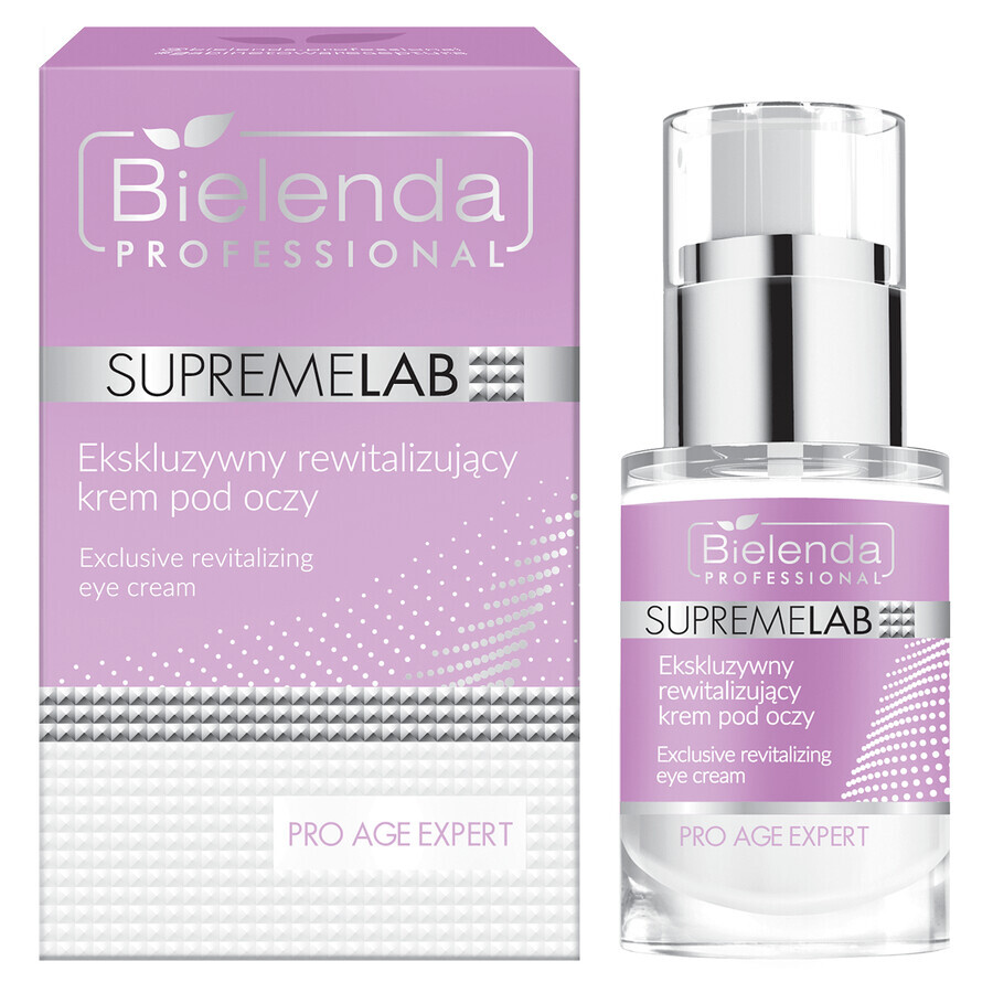 Bielenda Professional SupremeLAB Pro Age Expert, exclusiva crema revitalizante para ojos, 15 ml