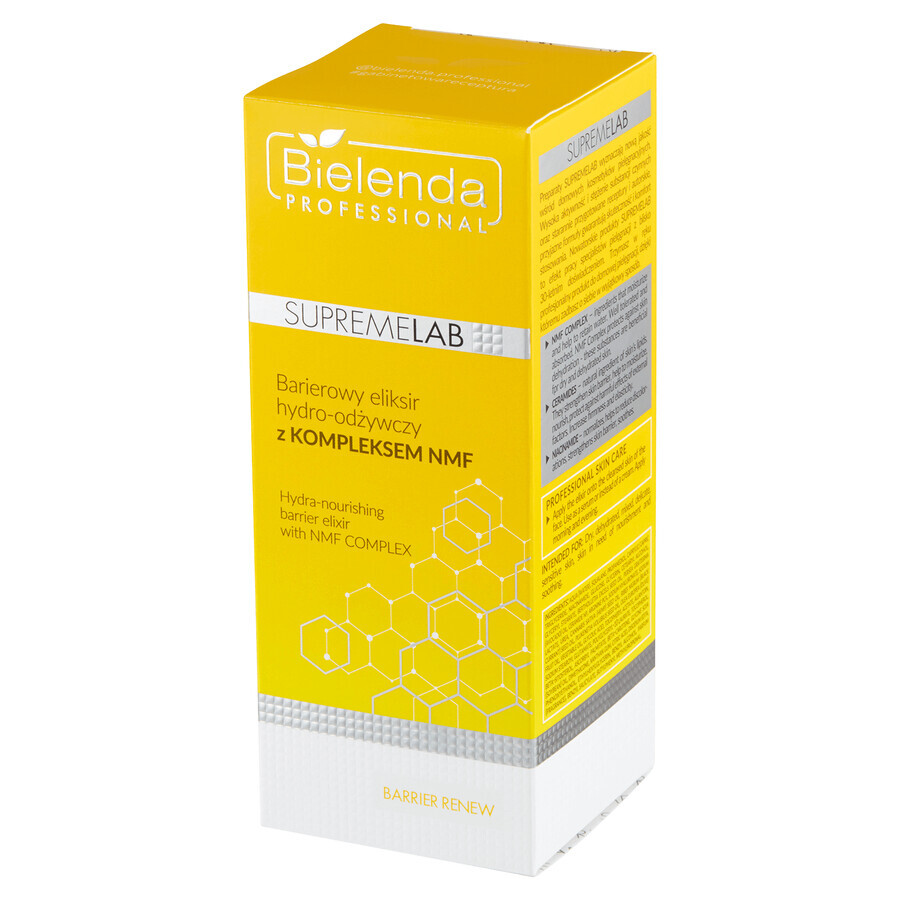 Bielenda Professional SupremeLAB Barrier Renew, elisir idro-nutriente barriera per il viso con complesso NMF, 50 ml