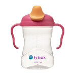 B.Box, vaso para aprender a beber, set 4 en 1, frambuesa, a partir de 4 meses, 240 ml