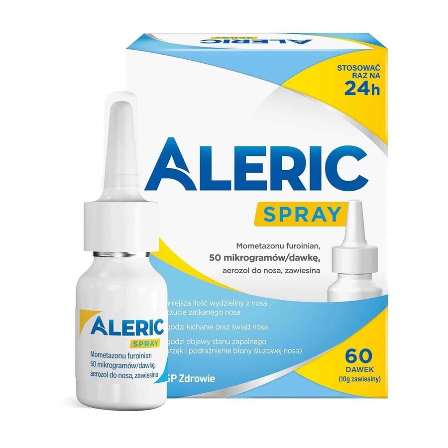 Aleric Spray 50 µg/doză, spray nazal, suspensie, 60 doze