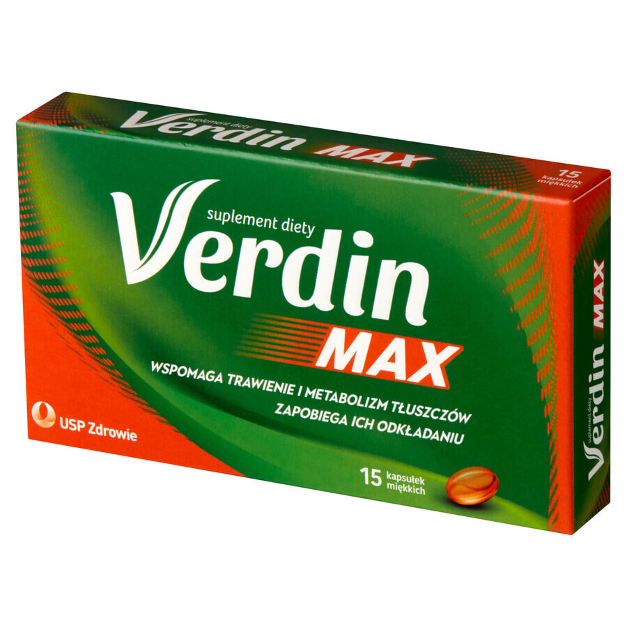 Verdin Max, 15 soft capsules